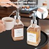 BathAce Coffee Syrup Dispenser for Coffee Bar, Clear Glass Syrup