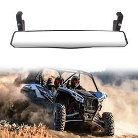 CUSAUTV Rear View Mirror for Teryx KRX 1000, Wide Angle Interior Rearview Mirror Compatible with Kawasaki Teryx KRX/ KRX4 1000 2020-2024 Accessories Replace OEM #99994-1318 Convex Adjustable morror