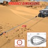 Nilight Synthetic Winch Rope Extension 3/8 Inch x 50 Feet