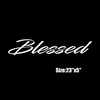 XTRAYXRAY Blessed Windshield Banner Sticker Car Decal Window Bumper Decal