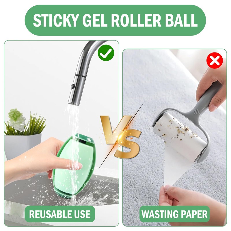 Reusable Lint Roller for Clothes, 2 Pack Washable Lint Roller,
