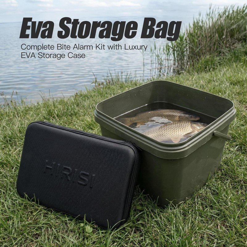 Waterproof Wireless Carp Fishing Bite Alarm Set with Snag Ear