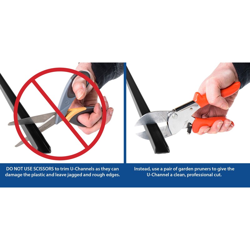 Outwater Plastics 341-Cl Clear 3/4'' Rigid Vinyl Clear Plastic U-Channel/C-Channel