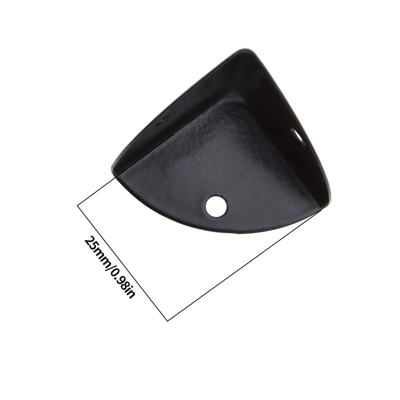 Create idea 12 x Black Corner Braces Decorative Protectors for