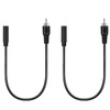 Bolvek 2 Pack 3.5mm 1/8" TS Mono Female to RCA