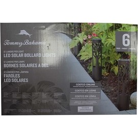 Tommy Bahama 12-Lumen Solar Bollard Light with Tree Design LED 6-Pack