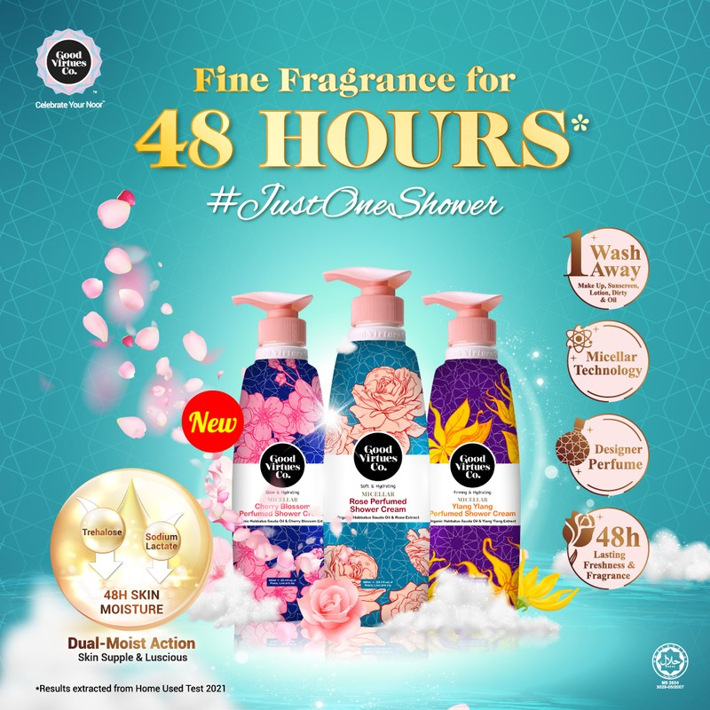 Good Virtues Co.(GVC) Micellar Perfumed Shower Cream ( 650ml ),