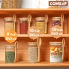 ComSaf 12 Pcs Glass Spice Jars with Lids and Spoons,