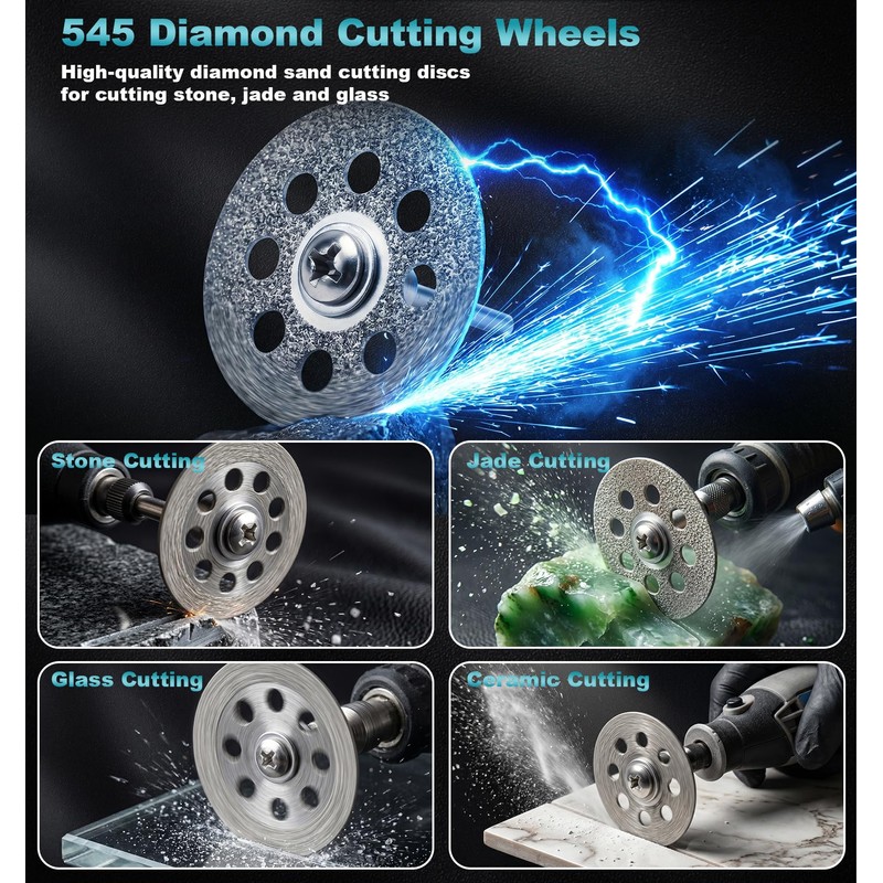 Cutting Wheel Set, 44Pcs Pro Cutting Wheels Kit for Dremel