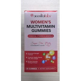 Multivitamin Gummies for Women – Strawberry Flavour Daily Wellness Supplement with Essential Vitamins & Minerals, 60 Gummies