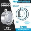 2 Pack Steam Radiator Air Valve, #4#5#6#c #d 1/8", Angle