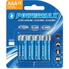 Powermax 12-Count AAA Batteries, Ultra Long Lasting Alkaline Battery Blister
