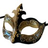 LannaKind Handmade Venetian Mask Eye Mask Colombina for Men and