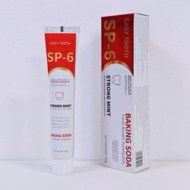 Easy Tooth SP6 Strong Mint Baking Soda ToothpasteFresh Bteath Toothpaste,Small Pellet-6 Baking Soda Toothpaste,Clean The Oral Cavity,Maintain Oral Hygiene,Maintain Oral Health,Reduce Soft Scale,Daily Oral Clean Toothpaste 100g - Specification: 1PC