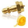 MENSI Brass Adapter with 3/8" Male Flare Thread Hook Up