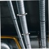SHINEOFI 3pcs Adjustable Metal Carbon Steel Pipe Support Clamp Versatile