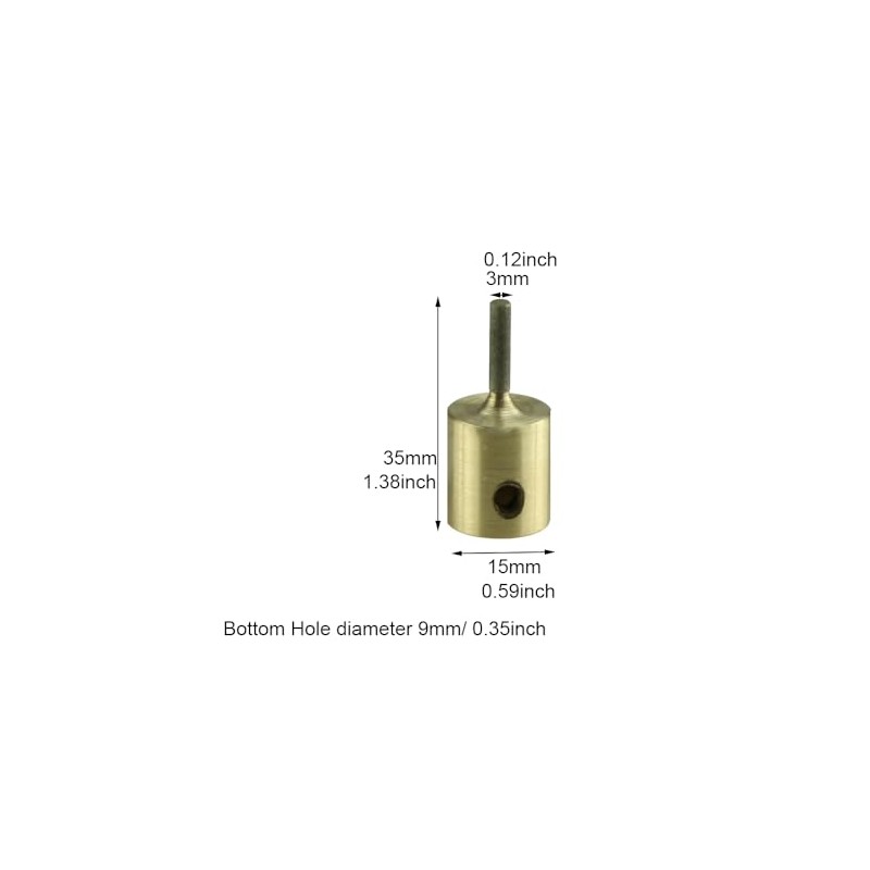 Stained Glass Grinder Bits 1/8" Diamond Grinding bits for Polishing,