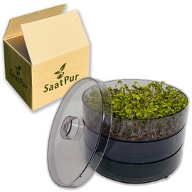 SaatPur® Germination Box Set of 2 with Two Levels as Sprouts Germination Device: Sprouts Propagation and Microgreens Propagation Trays. Germination Box, Germination Box, Sprout House, Germination