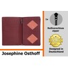 Josephine Osthoff Men's Leather ID Holder, Passport Case, Portrait Format,