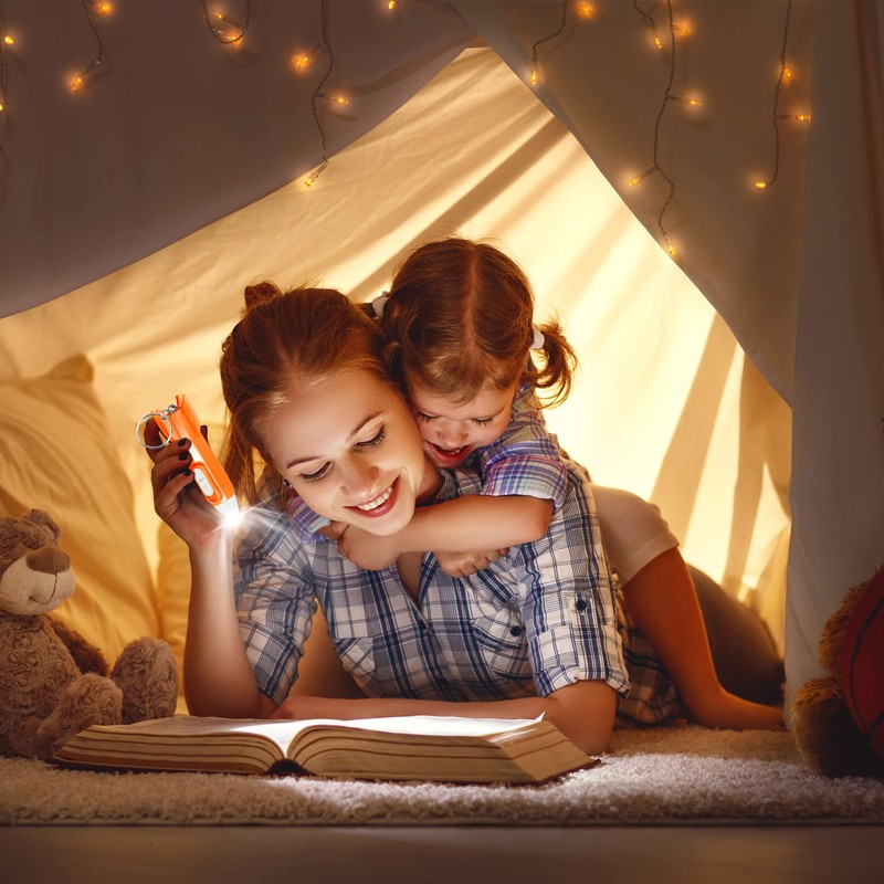 Haconba 100 Packs Helicopter Flashlight Keychain Rocket Flashlight Keychain for