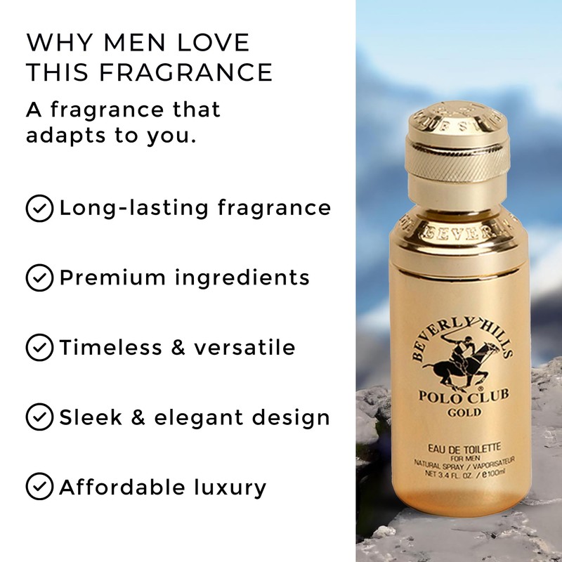 Beverly Hills Polo Club GOLD - Cologne for Men with