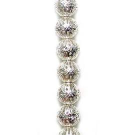 Expo BD52610 Filigree Metal Beads, Pack of 16