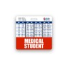 Medical Student Badge Buddy Horizontal w/Height & Weight Conversion Charts