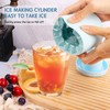 Mini Ice Maker Cup, Cylinder Silicone Ice Cube Molds, Small