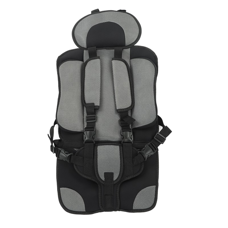Children Safety Seat Simple Car Portable Seat Foldable Adjustable Strap