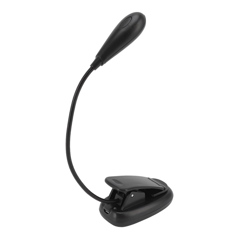 Clip On Light Black 9 Level 7 Lamps Foldable Flexible