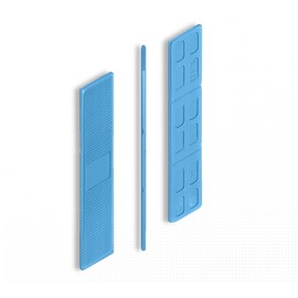 DOJA BARCELONA 2 mm spacers, plastic, spacers, blue, pack of 100, plastic wedges, base plates, wheel chocks, plastic spacers, glazing blocks, underlay, plastic wedges