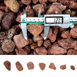 GasSaf 10 Pounds Red Lava Rocks for Fire Pit, Fireplace, Gas Fire Tables, Gas Log Set, Decorative Landscaping Rocks for Indoor and Outdoor (0.8-1.2 Inch)