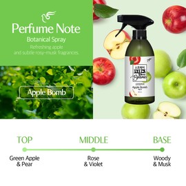 PIGEON Fabric Refresher, Green Apple & Rose Musk, Odor Eliminator for Home, Couch Spray Deodorizer, Fabric Refresher Spray for Furniture, Bed, Clothing, Curtains, Apple Bomb – Pack of 3