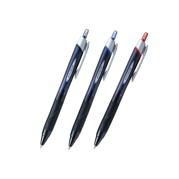 uni-ball Jetstream Extra Fine & Micro Point Click Retractable Roller Ball Pens,-Rubber Grip Type -0.38mm-Black,Blue,Red Ink -Each 1 Pens/Total 3 Pens Value Set