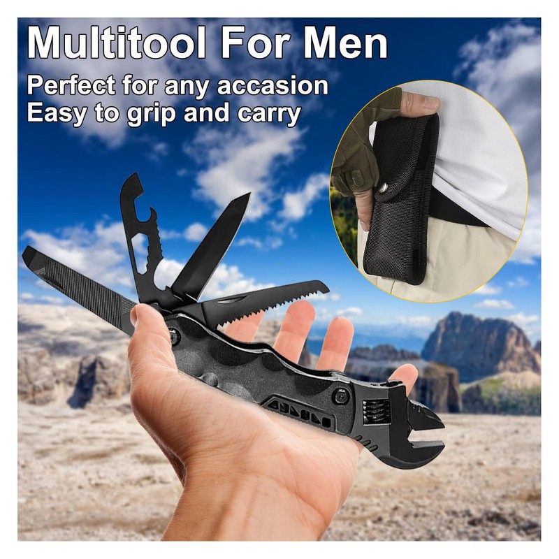 Multitool Wrench Adjustable Multifunctional Stainless Steel Combination Tool Portable for