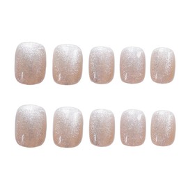 Set of 24 Adults, Cute Oriental Cat's Eye Nails, Office OK