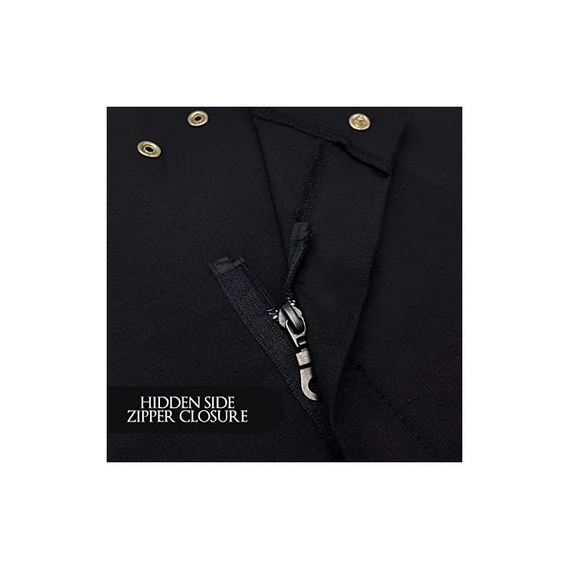 Betty Dain Classic Barber Jacket, Medium/Large, Black, 8 Ounce