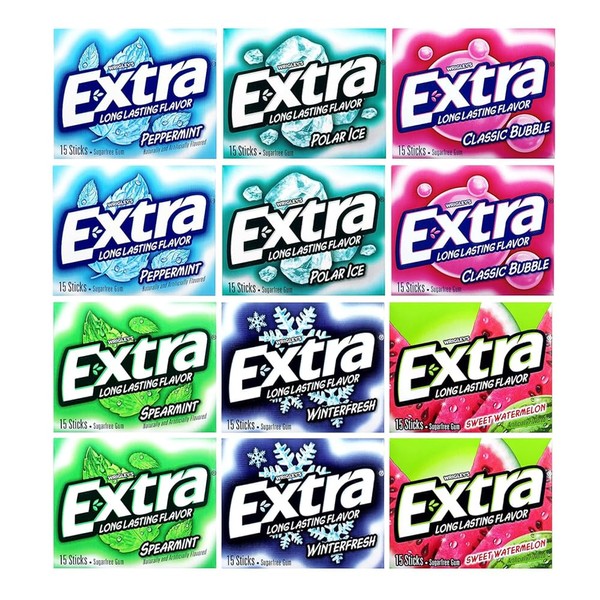 Bitetwist Assorted Chewing Gum, Variety pack Of Extra Long Lasting