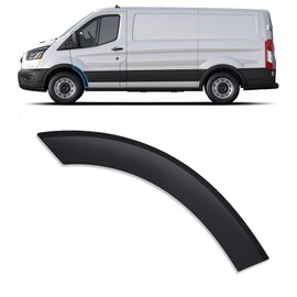YUWUTF Front Left Door Fender Flare Molding Trim Wheel Arch Molding Compatible with 2015-2023 Ford Transit 150 250 350 350HD Rear Part