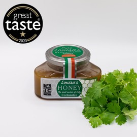 Louisa's Coriander Honey | Award-Winning Italian Raw & Pure Honey | TA 10+ (MGO 263+) | 100% Traceable | Sustainably Sourced | GMO, Gluten & Allergen Free | 350g