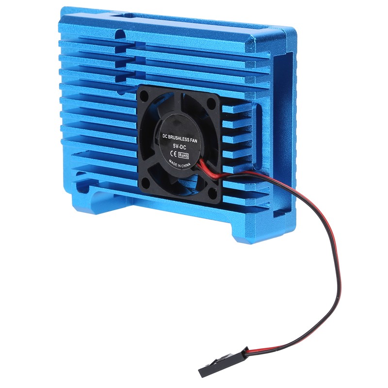 Single Fan Heat Sink CNC Protective Cover for Raspberry Pi