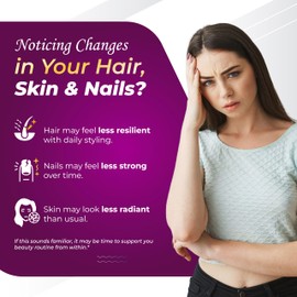 GriMed BIOTIN with Collagen + Keratin 7,275mg Strong Nails & Hair, Radiant Skin, Healthy Aging (150 Count (Pack of 1))