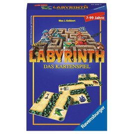 Ravensburger 23206 - Labyrinth - Das Kartenspiel , Mitbringspiel für 2-6 Spieler, Legespiel ab 7 Jahren, kompaktes Format, Reisespiel