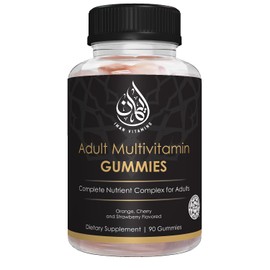 Iman Vitamins Halal Complete Complex Adult Multivitamin Gummies | Natural Immune Boost for Men & Women | Vegetarian & Non-GMO | Gluten, Gelatin, Peanut & Dairy-Free Vitamin Gummy | 90 Count