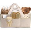 Baby Nappy Caddy, Portable Nappy Organiser, Divided Design, with Removable