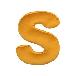 vctops Soft Velvet Letter Pillow English Alphabet A to Z Letter Decorative Throw Pillow for Bedroom Living Room Decor (S,16"x13.5")