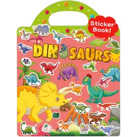 Benresive Reusable Sticker Book for Toddlers 2-4 Years, Fun Travel Stickers for Kids, Waterproof Sticker Books for Toddlers 1-3, 31 Pcs Crafts Activities for Todddlers 1-3 2-4 3-5 - Dinosaurs