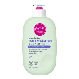 EOS Shea Better Loción Corporal Pistachio Cream 473 ml | Hidratación 24 Horas con Manteca de Karité Natural, Aroma de Pistache Suave, Fórmula Vegana L