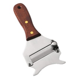 Lufdegim Truffle Slicer, Truffle Grater, Professional Cheese Slicer, Stainless Steel Cheese Fair Adjustable Blade, Cheese Slicer with Wooden Handle for Kitchen, Restaurant, Home, Truffle, Butter