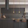 Inlight 1-Light Modern Gold Pendant Light for Kitchen Island, Inward
